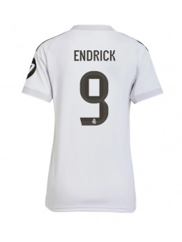 Zenske Futbalové oblečenie Real Madrid Endrick #9 2025-26 Krátky Rukáv - Domáci